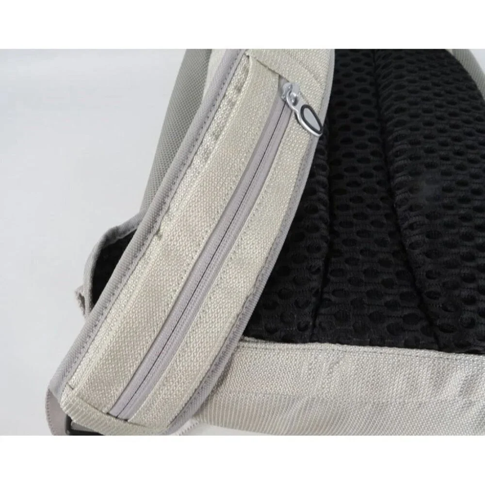 Tumi T3 Computer Laptop Silver Gray Backpack 6480ALU